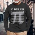 パイシャツ 100桁のパイ 100桁のパイ記号 算数 長袖Tシャツ 高齢者への贈り物