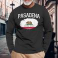 パサデナ カリフォルニア州旗 ビンテージ Usa スポーツ メンズ レディース 長袖Tシャツ 高齢者への贈り物