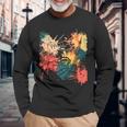 パリのカカオ、ティー、コーヒー 長袖Tシャツ 高齢者への贈り物