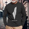 パレスチナのケフィエ地図、パレスチナ、フリーパレスチナ 長袖tシャツ 長袖Tシャツ 高齢者への贈り物