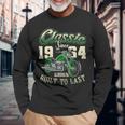 ビンテージ バイク バイカー バイクの誕生日 1964 年生まれ 長袖tシャツ 長袖Tシャツ 高齢者への贈り物