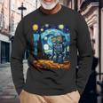 ビンテージロボットアート ゴッホ おもちゃ ロボットビルダー ロボティクス 長袖tシャツ 長袖Tシャツ 高齢者への贈り物
