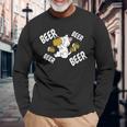 ビールウエスト・ハイランド・ホワイト・テリア・ウェスティ犬 長袖Tシャツ 高齢者への贈り物