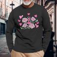 ピンクローズのバレリーナ バレエ 長袖Tシャツ 高齢者への贈り物