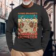 フライングスパゲッティモンスター モンスター 長袖Tシャツ 高齢者への贈り物