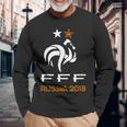 フランスのフットボールチームを祝福しましょう。 長袖Tシャツ 高齢者への贈り物
