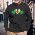 ブラジル独立記念日 ブラジル誕生 国旗 愛 ブラジル 長袖Tシャツ 高齢者への贈り物