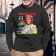 ブルキナファソ キャプテンイブラヒム・トラオレ 大統領 長袖Tシャツ 高齢者への贈り物