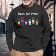 プライド猫好きのための足 Lgbt意識プライド月間 長袖Tシャツ 高齢者への贈り物