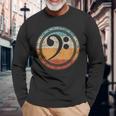 ヘ音記号 Bass Clef Bassoholic ベースギタープレーヤーのベーシストのコレクターのためのギフトbass 長袖Tシャツ 高齢者への贈り物
