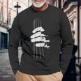 ベーシストのためのコントラバス奏者のミュージシャンギフト Double Bass Bassist 長袖Tシャツ 高齢者への贈り物