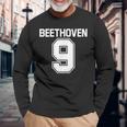 ベートーヴェン 第9番 交響曲 音楽 長袖Tシャツ 高齢者への贈り物