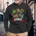 ペルーのナスカ線 ペルー古代地上絵ミステリーアート 長袖tシャツ 長袖Tシャツ 高齢者への贈り物