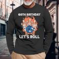 ボウリング 誕生日会 還暦祝い ボウラー お祝い 長袖Tシャツ 高齢者への贈り物