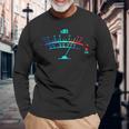 ボリュームvu メーター ビンテージ オーディオ エンジニア レコーディング 長袖Tシャツ 高齢者への贈り物