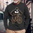 マウンテンバイク ゴリラ ダウンヒル ライダー Mtb 長袖Tシャツ 高齢者への贈り物