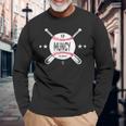 マックスマンシークロスベースボールゲームデー 長袖Tシャツ 高齢者への贈り物