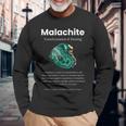 マラカイト宝石の意味 長袖Tシャツ 高齢者への贈り物