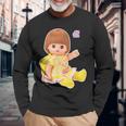 メルちゃんのいもうと ネネちゃん Bigプリント 長袖Tシャツ 高齢者への贈り物