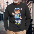 メルちゃんのおともだち あおくん Bigプリント 長袖Tシャツ 高齢者への贈り物