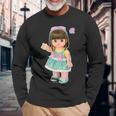 メルちゃんのおともだち りこちゃん Bigプリント 長袖Tシャツ 高齢者への贈り物
