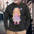 メルちゃんのおともだち リリィちゃん Bigプリント 長袖Tシャツ 高齢者への贈り物