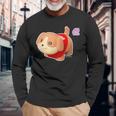 メルちゃんのペット いぬのポコちゃん Bigプリント 長袖Tシャツ 高齢者への贈り物