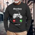 モンキー Z50 原付 バイク レトロ ヴィンテージ 日本 長袖Tシャツ 高齢者への贈り物