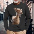 ヤギ 家畜ヤギ 野生ヤギ アイベックス ヤギ 甘味ヤギ 長袖Tシャツ 高齢者への贈り物