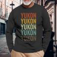 ユーコンシティレトロ 長袖Tシャツ 高齢者への贈り物