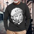 ユーリガガーリン Cccpデザイン 長袖Tシャツ 高齢者への贈り物