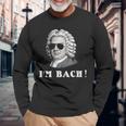 ヨハン・セバスティアン・バッハ I'm Bach おもしろい 長袖Tシャツ 高齢者への贈り物