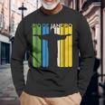 リオデジャネイロ ブラジル レトロ ビーチ ブラジルの像 サンパウロ 長袖Tシャツ 高齢者への贈り物