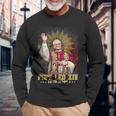 レオ14世 ローマ教皇 長袖Tシャツ 高齢者への贈り物