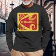 レトロ 1980年代のデザインスタイル クトゥルフと触手グラフィック 長袖Tシャツ 高齢者への贈り物