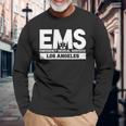 ロサンゼルス カリフォルニア Ems 救急救命士 Emt ユニフォーム 長袖Tシャツ 高齢者への贈り物