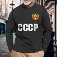 ロシアcccp ソ連ロシアサッカージャージーtシャツ 長袖Tシャツ 高齢者への贈り物