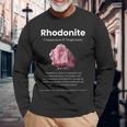 ロードナイト宝石の意味 長袖Tシャツ 高齢者への贈り物