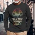 ヴィンテージ 1964年 誕生日 62歳 ヤシの木 レトロ 長袖Tシャツ 高齢者への贈り物