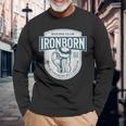 ヴィンテージ ボクシング 好き 鉄製 生まれ クイックハンド レトロ オールドスクール 長袖Tシャツ 高齢者への贈り物