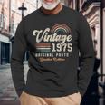 ヴィンテージ1975年、誕生年51年 レトロ 長袖Tシャツ 高齢者への贈り物
