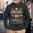 ヴィンテージカー 1986 年 40 歳の誕生日 1986 年のクラシックカー 長袖Tシャツ 高齢者への贈り物