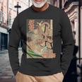 ヴィンテージ日本の妖怪悪魔原宿日本神話 長袖Tシャツ 高齢者への贈り物