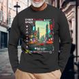 ヴェイパーウェイブ サイバーパンク ストリートウェア 日本のレトロバイブ 90年代 長袖Tシャツ 高齢者への贈り物