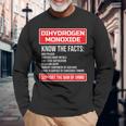 一酸化二水素 アウェアネス Dhmo Ban 長袖Tシャツ 高齢者への贈り物