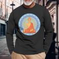 仏 マインドフルネス 仏前 ガウタマ仏教 愛 優しさ 長袖tシャツ 長袖Tシャツ 高齢者への贈り物