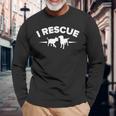 動物レスキュースクワッド 長袖Tシャツ 高齢者への贈り物