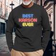 史上最高のカーソン 面白いカーソン名 Karson 長袖Tシャツ 高齢者への贈り物