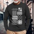 吉祥文様 アイコン版 長袖Tシャツ 高齢者への贈り物