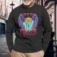 堕ちたパステル ゴス 倒れた天使 ルシファー エンジェリック 長袖Tシャツ 高齢者への贈り物